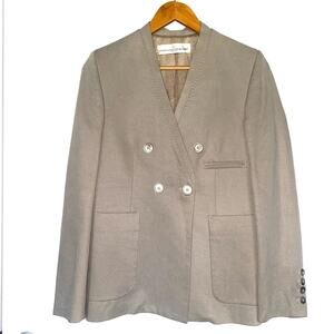 Golden Goose Deluxe Beige Double Breasted Blazer